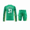 Fotballdrakt Manchester City Ederson Moraes 31 Keeper Barn Hjemmetrøye 2023-2024 Langermet